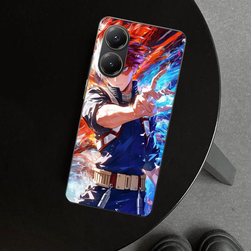 Todoroki Shoto MHA My Hero Phone Case Cover for Xiaomi Poco X6 X5 X7 Pro F7 Ultra Redmi 15C 15 13C 13 12C 12 10C 10 10A 9C 9A 9T