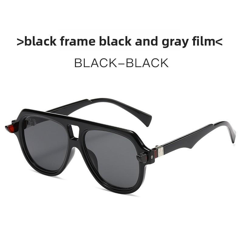 Euro Style Double Bridge Sunglasses With Pc Frame For Outdoor Sports And Fashion Accessories