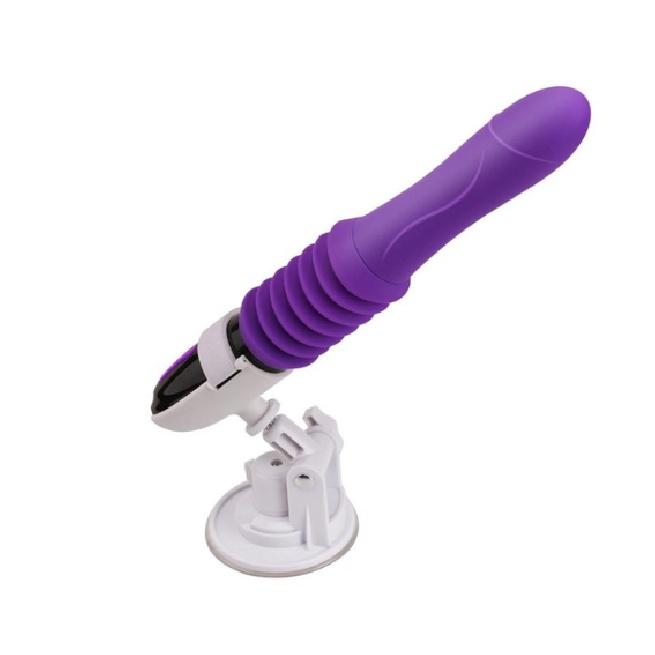Sexmaschine Teleskop-Dildo Vibrator Automatische Auf-Ab-Massagegerät G-Punkt Stoßend Einziehbar Muschi Sexspielzeug für Frauen Vagina
