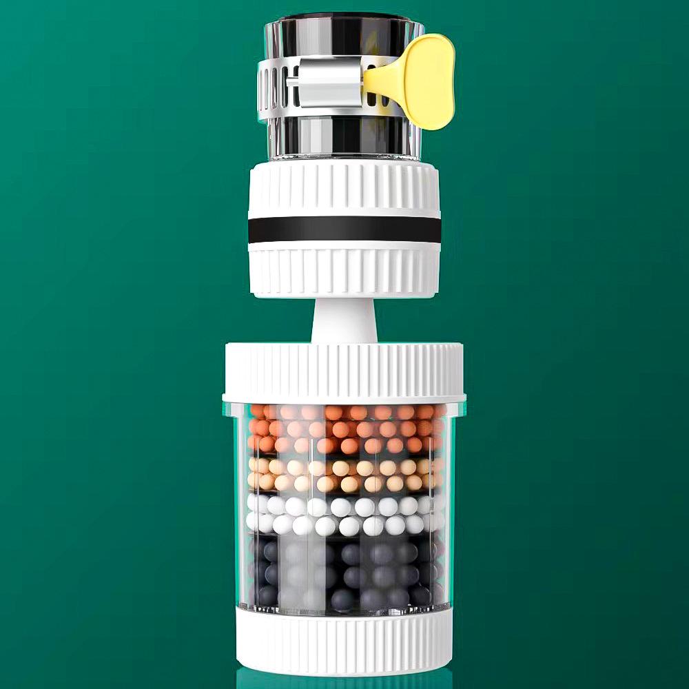 Six-Layer Detachable Water Faucet Filter & Anti-Splash Shower Head