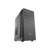 PC Case NOX LITE010 Midi Tower ATX 500 Watt (ATX) Black USB-Audio