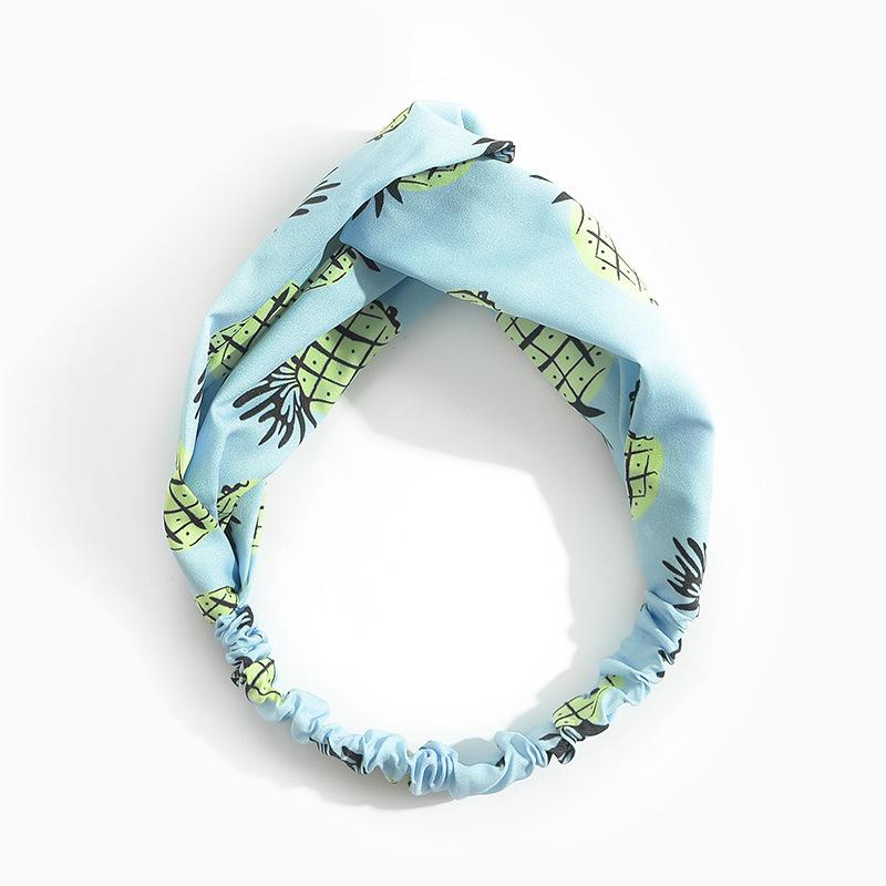 Chic Wind Small Fresh Elastic Cross Headband Women'S Head Flower Hair Accessories Headgear Headband Headband