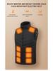 Unisex Cross-Border Heated Vest with Intelligent Temperature Control - Stand-up Collar for Winter Warmth