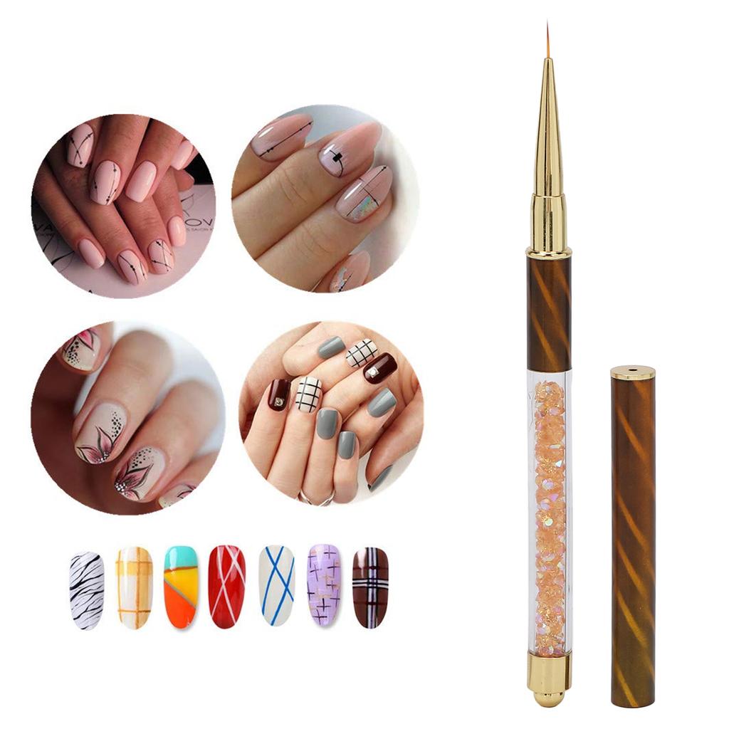 Manicure Liner Pen Nail Rhinestone Picker Dotting Pen Nail Art Decoration Tool for Household Nail Shop