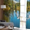 Lakeside Forest Mountain Tulle Curtain Home Office Window Decor Bedroom Kitchen Balcony Modern Sheer Curtain