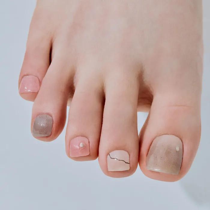 Pink Desert Gel Pedi