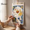 Unique Wall Decoration 2027 Animal Doodle Calendar, Cute Hand-Drawn Illustration Hanging Planner with Holiday Gift for Students Cotton Rope,