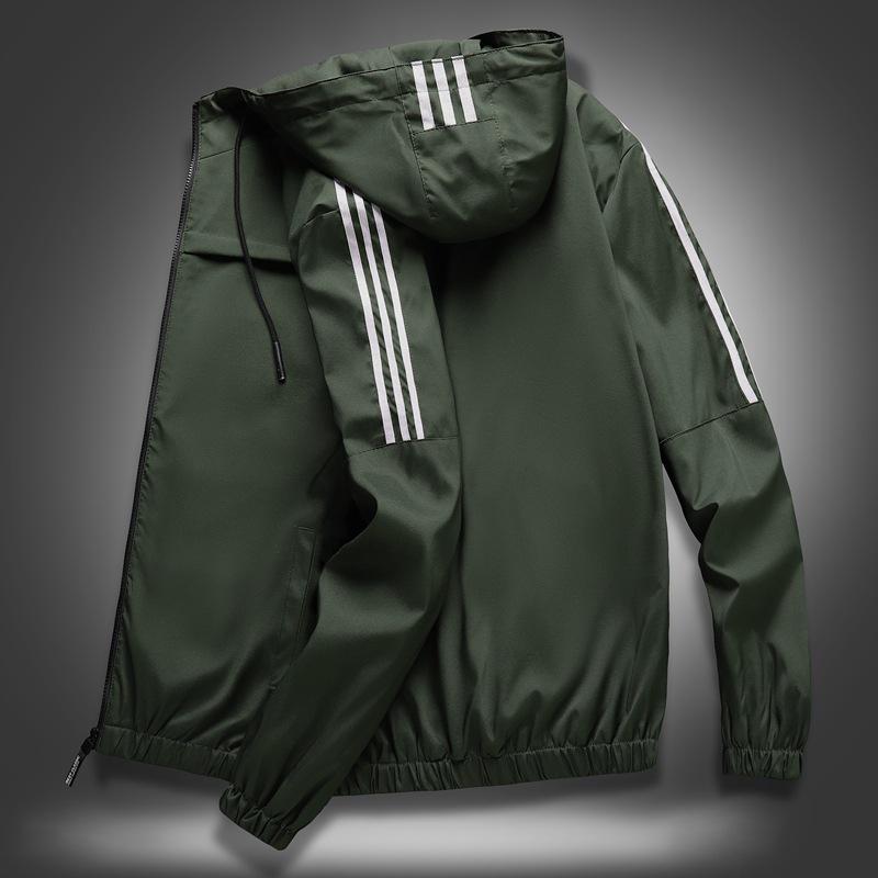 Ανοιξιάτικο Μπουφάν με Κουκούλα Ανδρικό Εξωτερικό Ρούχο Φερμουάρ Ανδρικά Μπουφάν Bomber Casual Παλτό Ανδρικά Αθλητικά Ρούχα Μέσης Ηλικίας Τοπ Ανδρικό Στενή Γραμμή Μάρκα Ανδρικά Ρούχα