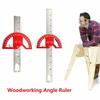 Transferidores de Ângulo Profissionais de 8/12 Polegadas Régua de Ângulo 0-180 Graus Transferidor de Ângulo Marcenaria