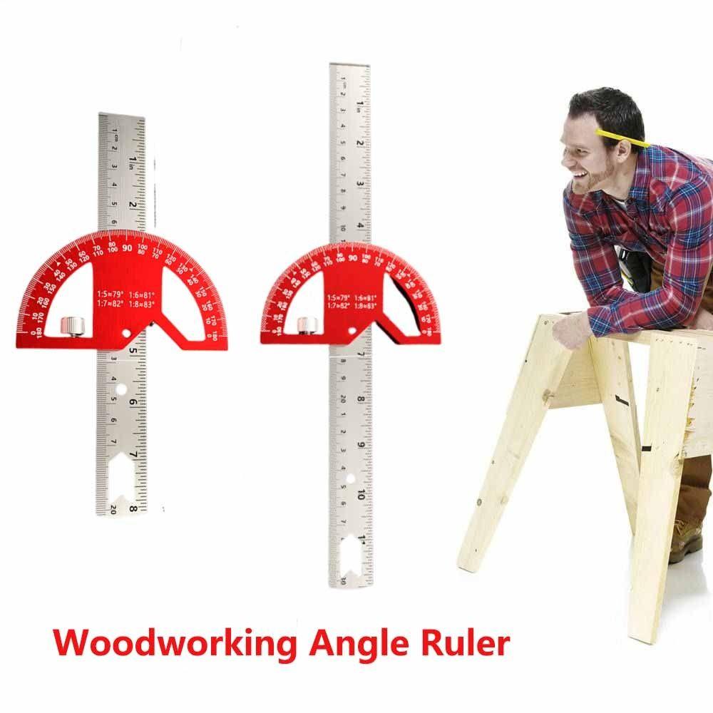 0-180 Degrees Construction Protractors 8/12 Inch Angle Ruler Angle Protractor  Woodworking