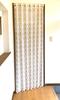 Accordion Room Adjustable 95 X Small Floral Leaf KL5330 CM534 Curtain, Divider, Flip-Up Curtain, Energy-Saving, Length, 190cm, Pattern, (Ivory)