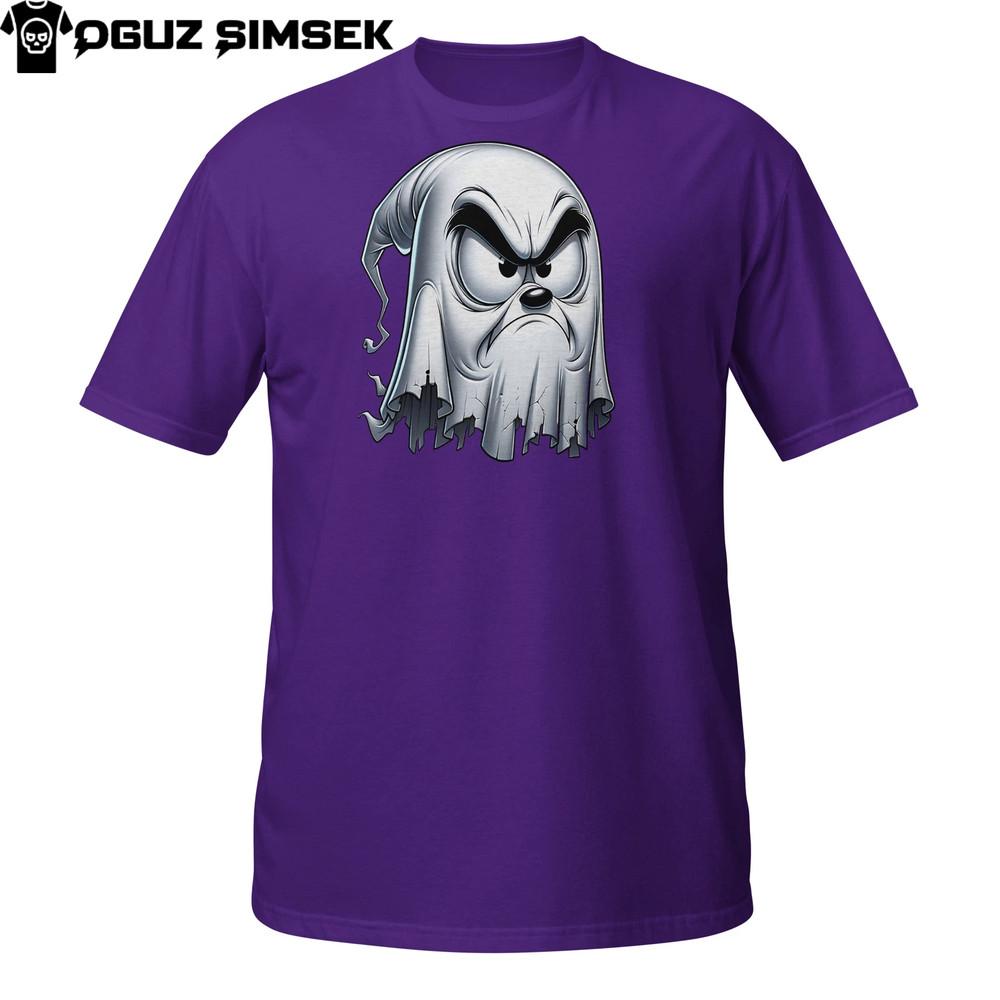 

Angry Ghost T-Shirt – Grumpy Cartoon Spirit with Halloween Vibes Unisex 2XL