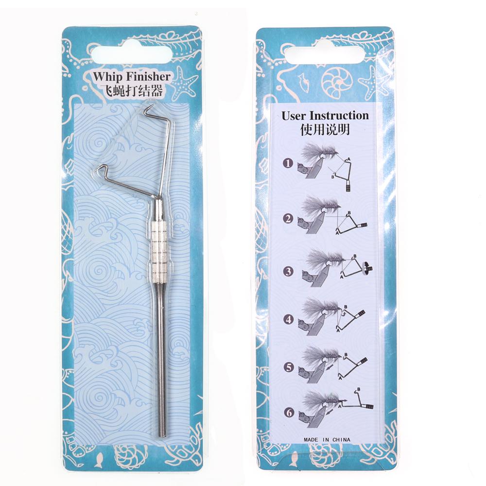 Kylebooker TY07 1 Pc High Strength Fishing Rotary Whip Finisher Fly Knot Tying Tool Stainless Fly Tying Whip Finisher Outdoor Accessories