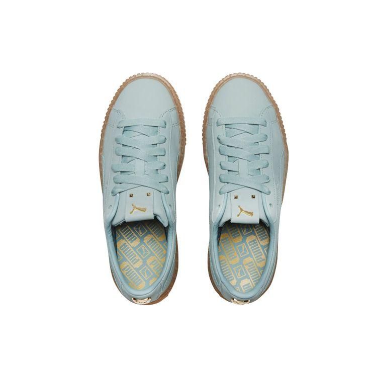 Puma Platform Rihanna Thick Sole Low-Top Sneakers Women Sneakers Teal 369921-02