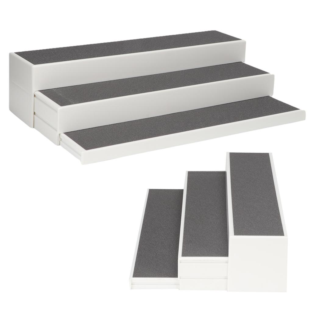 3‑Tier Expandable Spice Rack Step Shelf Spices Organizer Holder for Kitchen Countertop