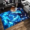 Dolphins In Starry Sky Office Rug Chair Mat, Game Carpet, Suitable for Front Door, Bedroom, Living Room, Desk, Holiday Gift