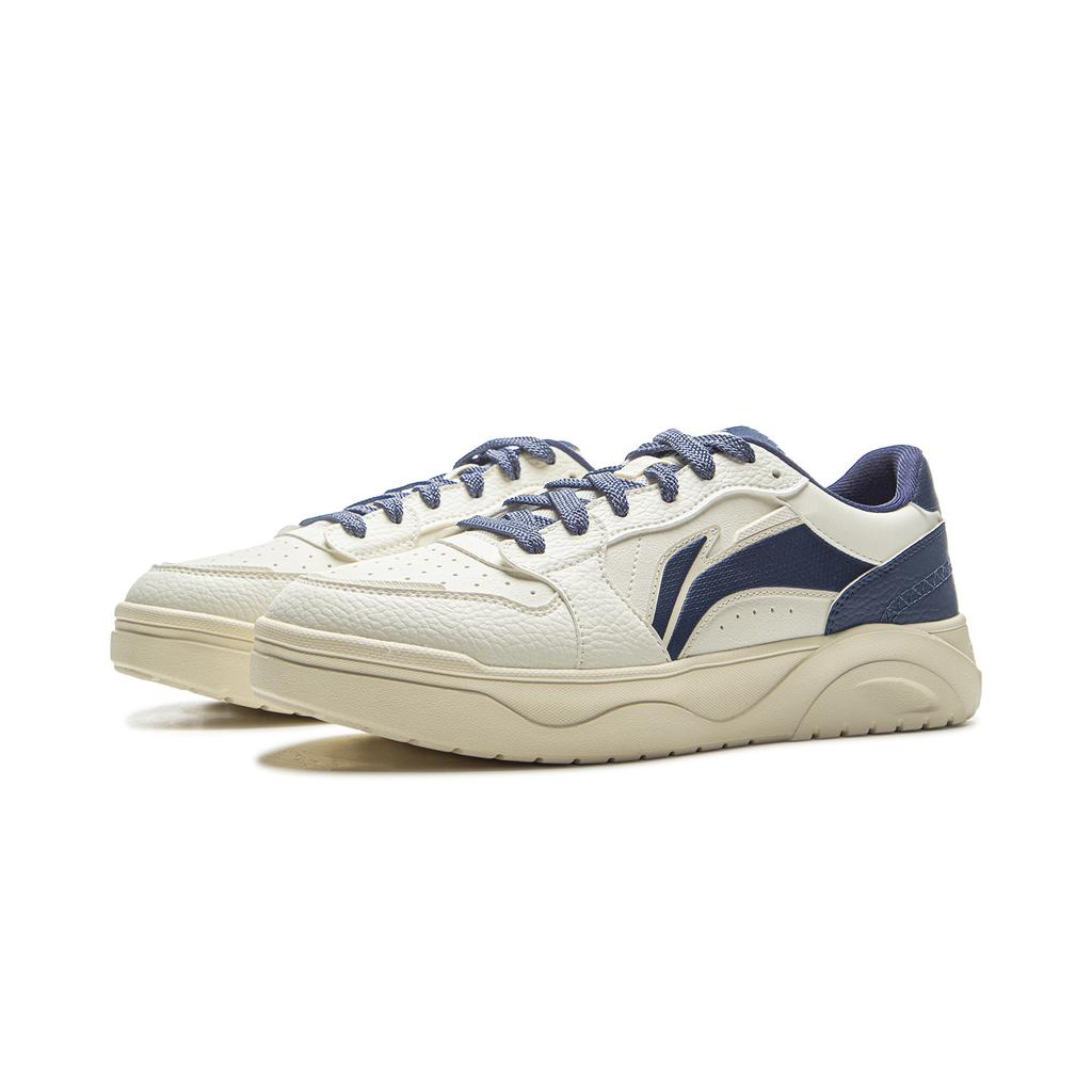 Li-Ning Casual Classic Fashion Versatile Youthful White Sneakers Men Sneakers Blue AGCV179-5