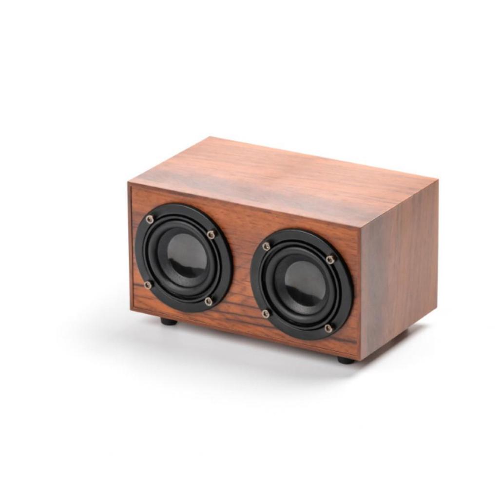 Portable Wooden Bluetooth Subwoofer Speaker with Card Slot