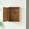 Vintage Wooden Key Holder Wall Mount, Entryway Organizer with Hooks for Keys Mail, Anti-Loss Storage Rack for Home Office