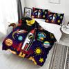 Cartoon Space Down Comforter Set Bedding Set Duvet Cover 3-piece Set