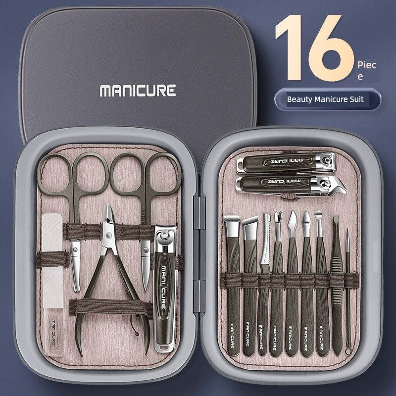 Nail Clippers Suit Nail Scissors For Home Unisex Special Use Pedicure Tools Nail Clipper Pliers Original Manicure 18-Piece Set