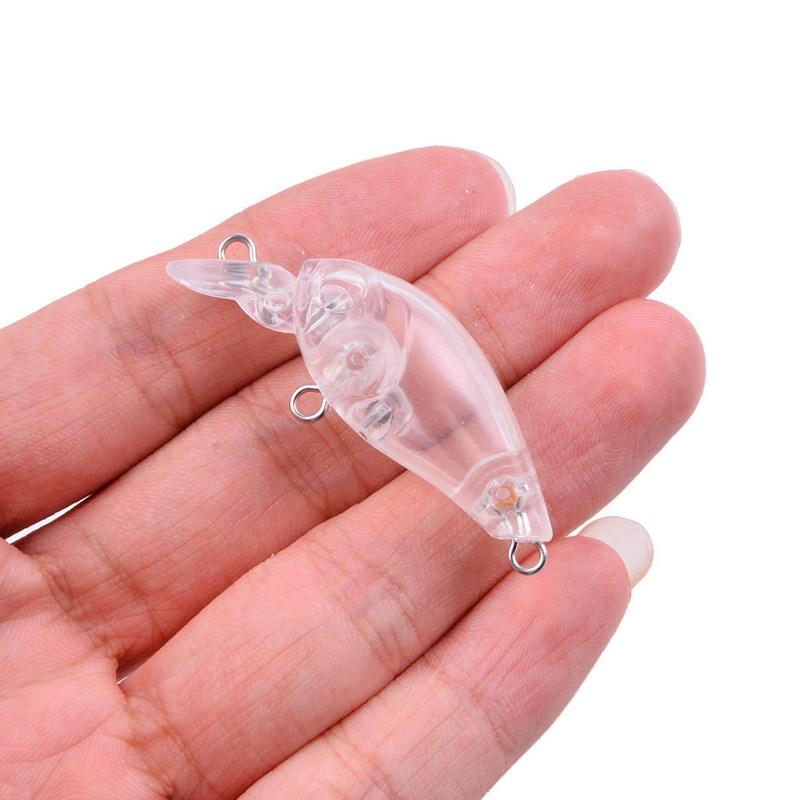 ABS 4.5cm Rocker Fat Minnow Artificial Hard Bait 4g Bionic Lure Plastic Mini Fish Bait with Hooks Saltwater Bass/Trout
