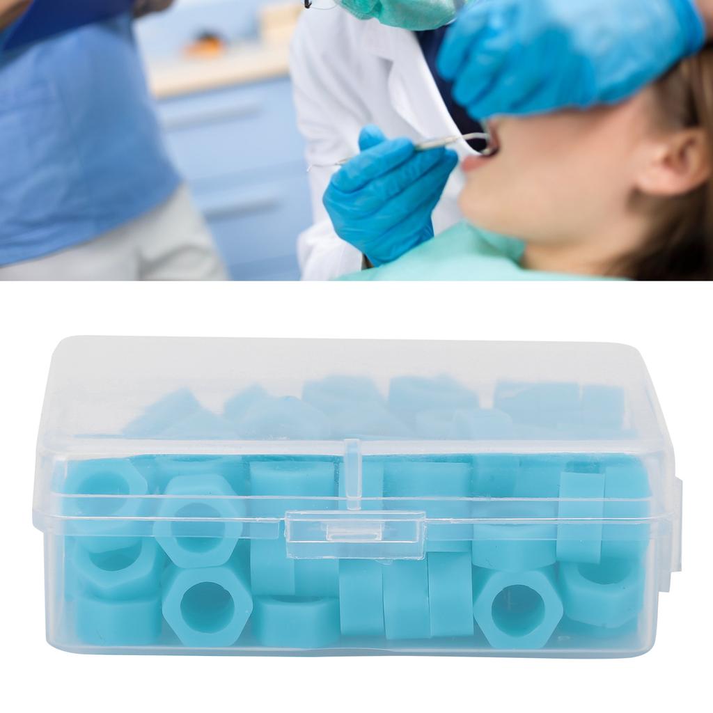 100pcs Dental Code Ring Silicone Instrument Code Circle Autoclavable Dentists Material