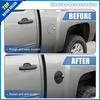 Carbon Fiber Gas Cap Fuel Tank Cover Trim For Chevy Silverado GMC Sierra 2007-13