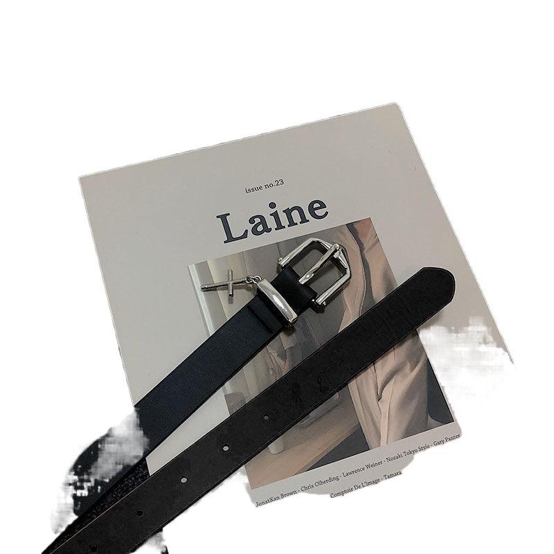Contemporary Black Pu Decorative Belt With Stylish Details For Both Men Women And