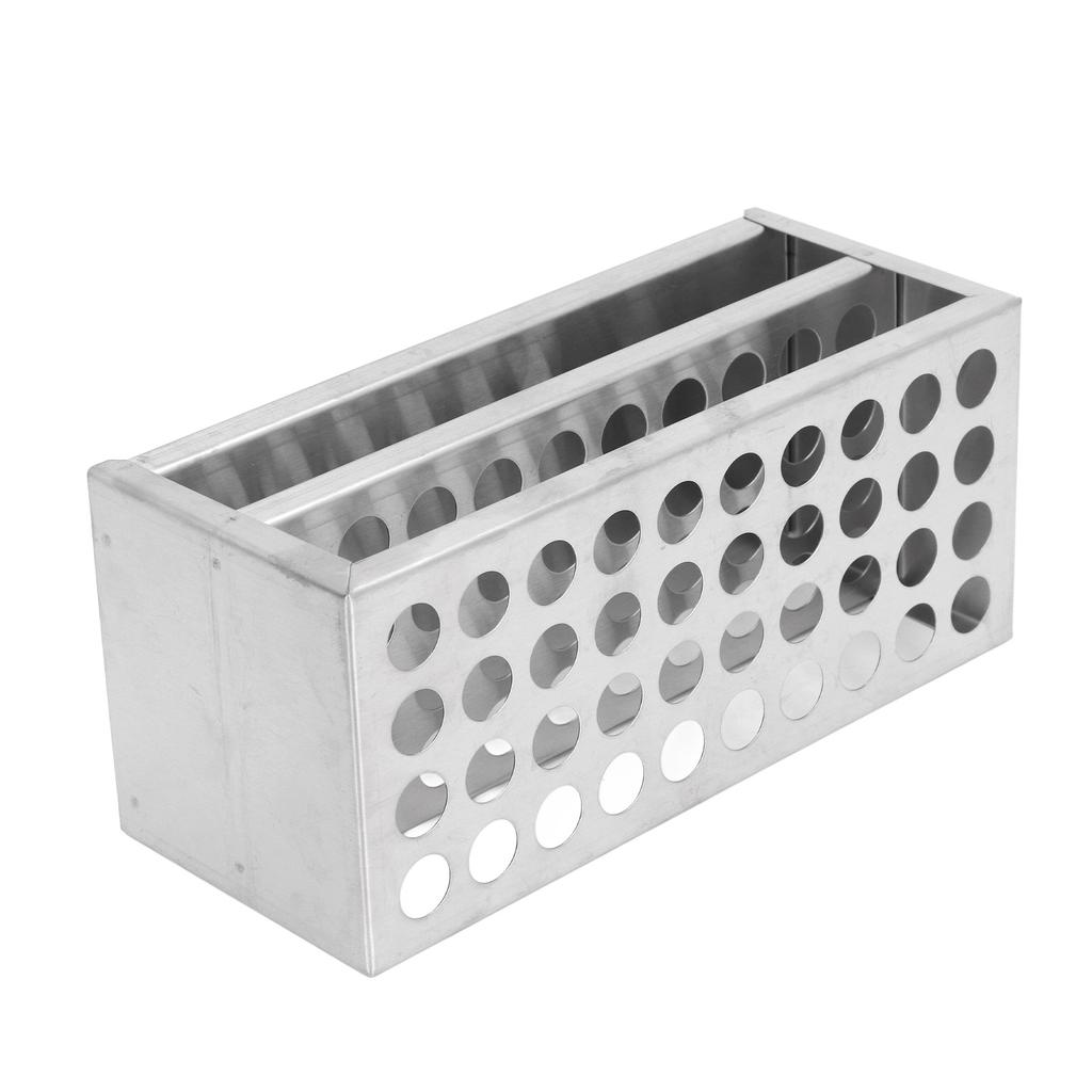 Test Tube Holder 304 Stainless Steel Test Tube Holder Rack for Laboratory and Studio 14mm 40 Holes