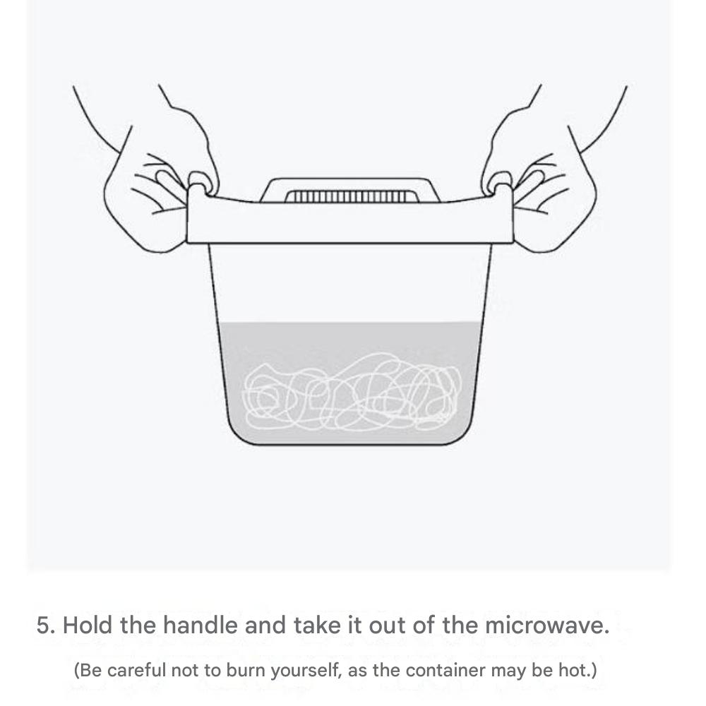 Japanese-made Microwave Pasta Boiling Maker