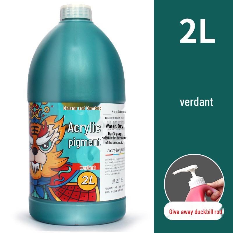 2L Acrylic Paint Bucket for Wall, Textile & Graffiti DIY Projects
