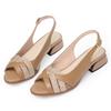 Fashion AIYUQI Sandals Women Summer 2024 New Genuine Leather Women's Sandals Large Size Fishmouth Fashion Dress Women Sandals