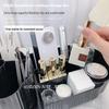 Rotating Makeup Brush and Cosmetics Storage Holder