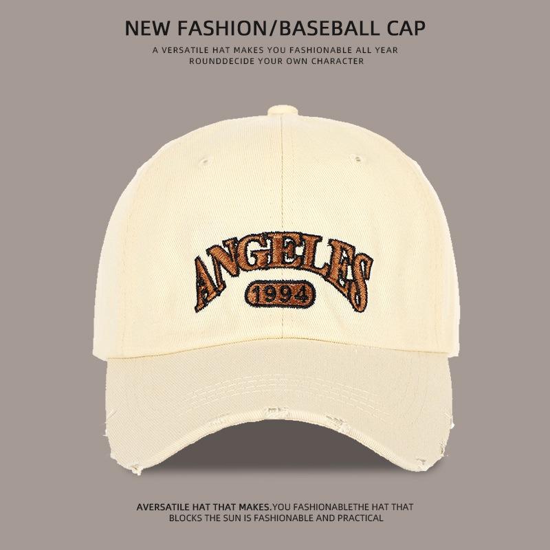 Baseball Cap Children Wide Brim Show Face Small Deep Top Big Head Circumference Street Hip Hop Hole Embroidery Cap Men