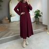  European and American Amazon Women's New Crew Neck Long Sleeve Loose T-Shirt Suspender Slim Dress Temperament Set