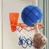 Children Silent Basketball Hoop Adjustable & Punch-Free Wall Mounted Basketball Hoop for Indoor Quiet Basketball Dribbling Training Goal Practice