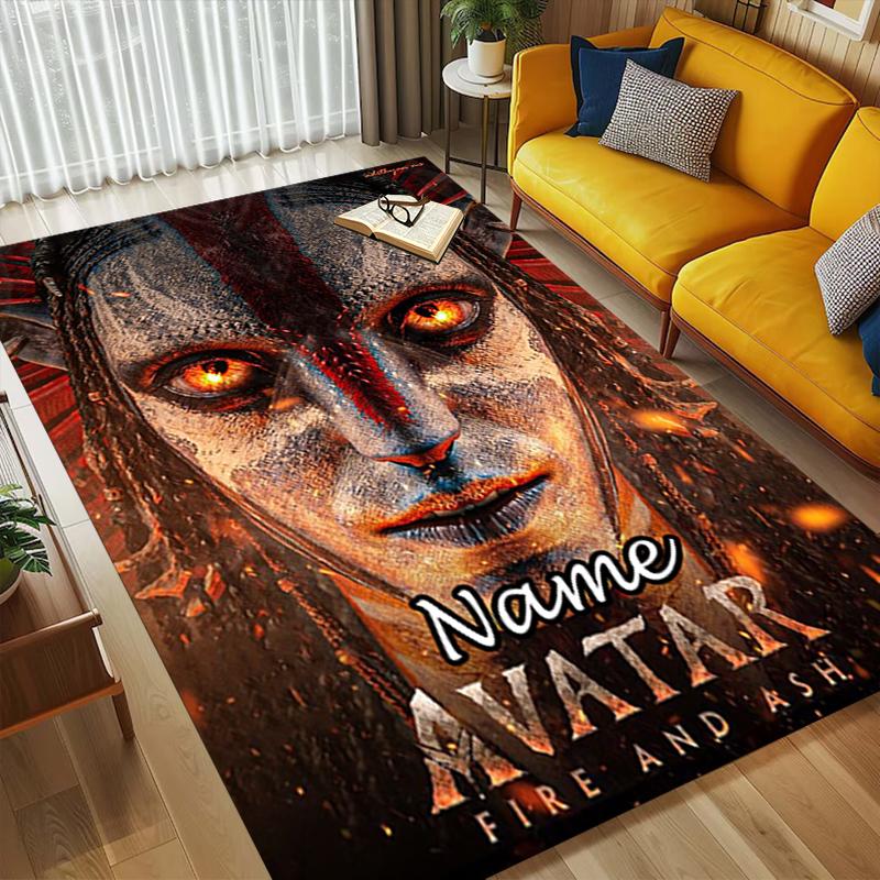 Tappeto Personalizzato con Nome e Avatar Mondo Soggiorno Antiscivolo Morbido Tappeto per Camera da Letto Sala Giochi Divano Ufficio Decorazioni per la Casa Zerbino