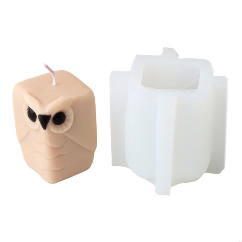 Standing Owl Silicone Molds Plaster Mould Parrot Molds Casting Molds