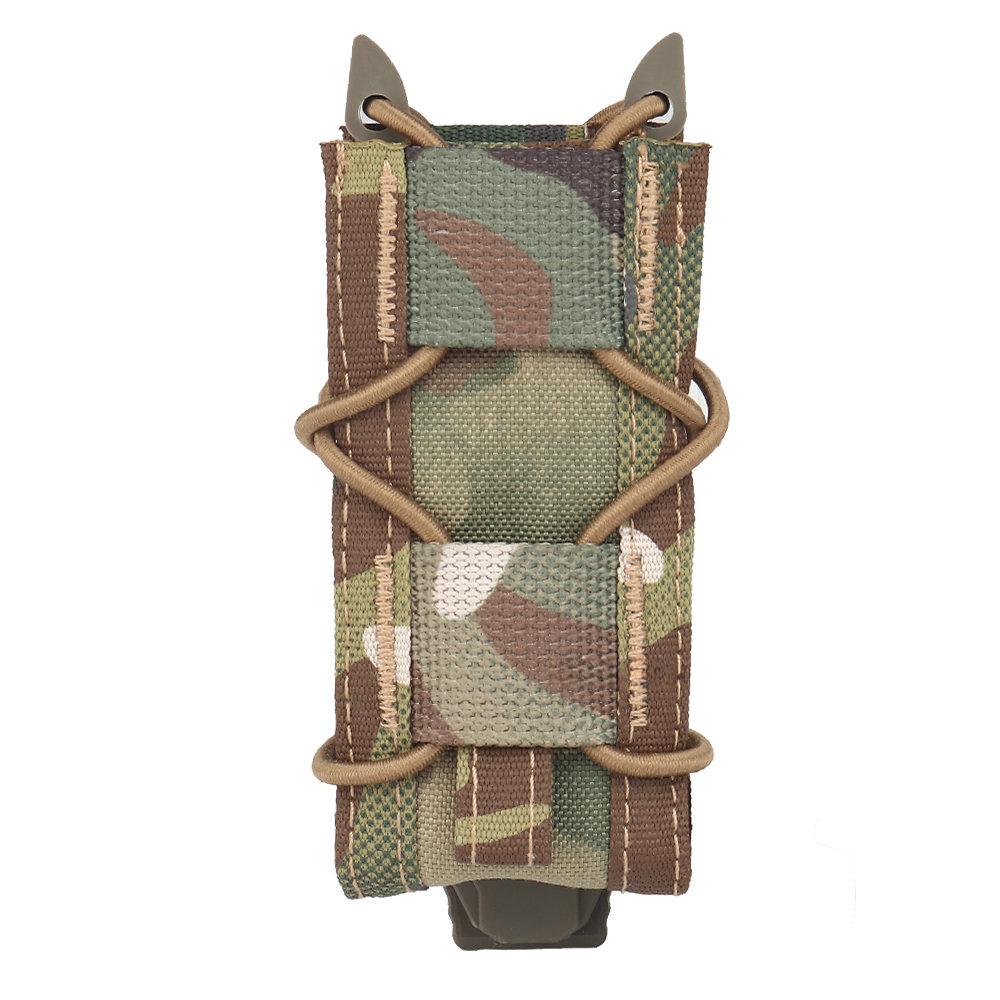 Tactical Magazine Pouch 9mm Pistol Single Mag Bag Molle Latarka Etui Latarka Uchwyt Nóż Myśliwski Holster Strzelanie Airsoft
