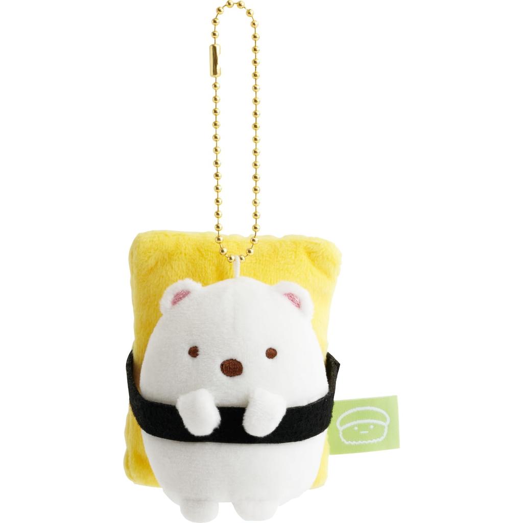 MV38701 Sumikkogurashi Sushi Hanging Plush Toy, Polar Bear