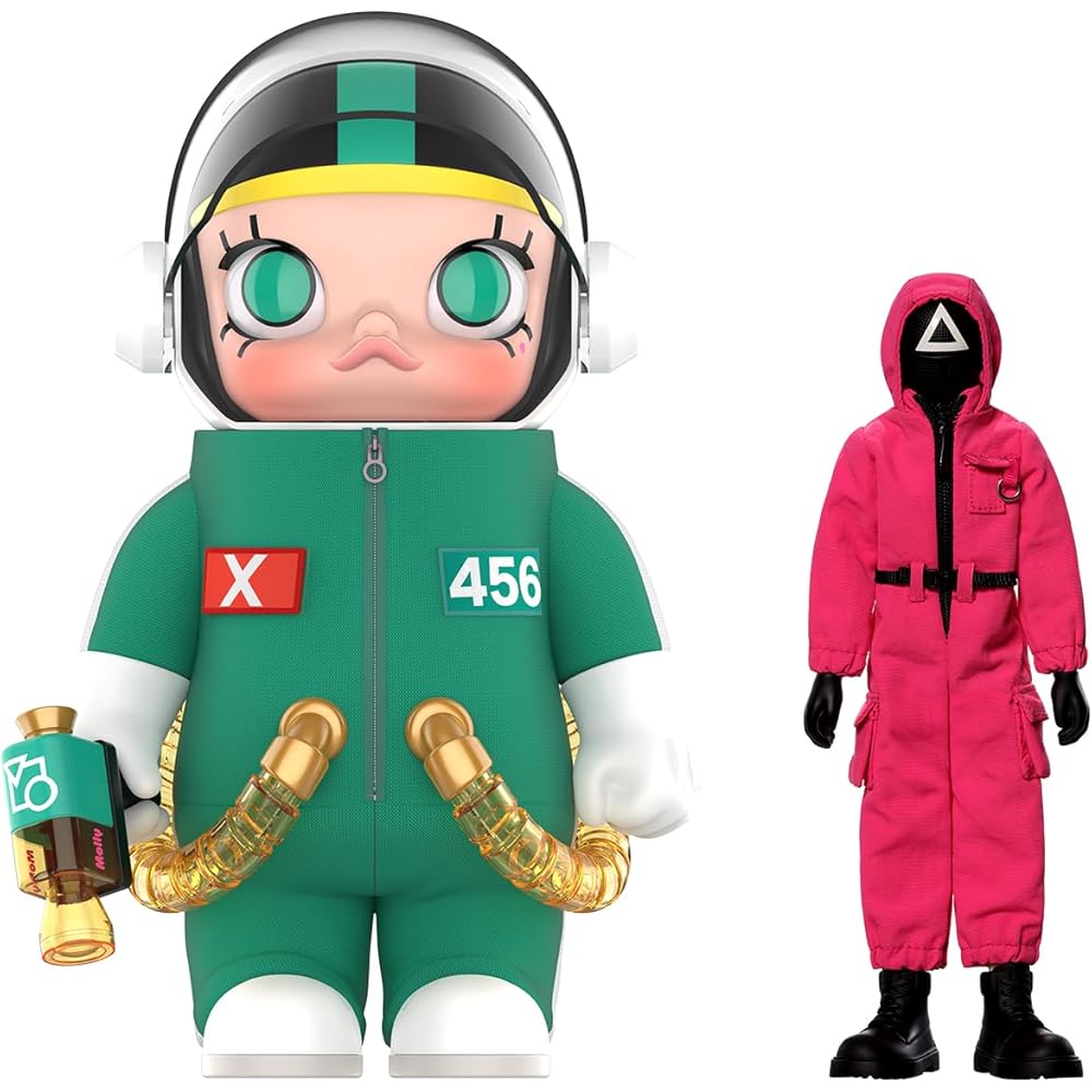 Pop Mart Mega Space Molly 400% Action Figure Squid Game Set Collectible Toy Model Gift