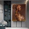 Moderne Sexy Afrikanische Schwarze Frauen Leinwand Gemälde Wand Kunst Dekorative Bilder Drucke Poster Wohnzimmer Dekoration Malerei
