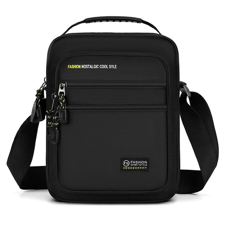 

Мужская сумка кроссбоди, одноплечевая сумка, сумка для хранения большой вместимости, модная многокарманная деловая сумка кроссбоди, сумка-мессенджер 19x7x25cm