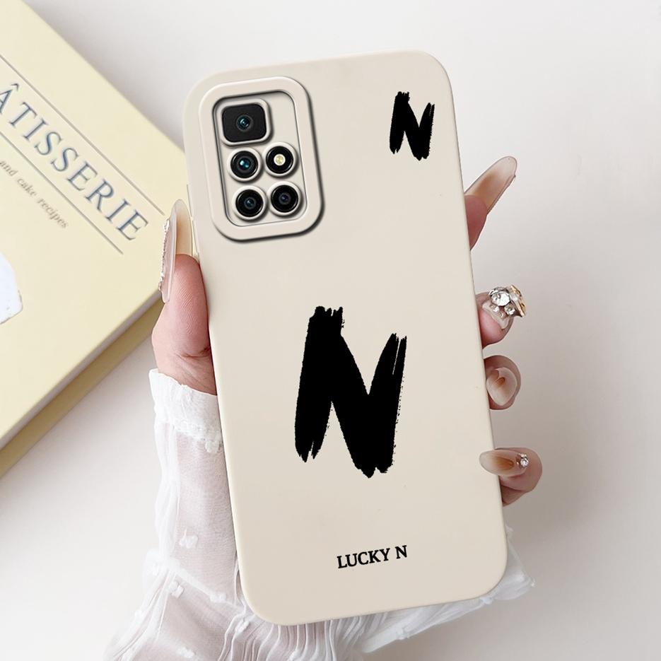 For Xiaomi Redmi 10 Case Fashion Lucky Letters Cover Shockproof Soft TPU Phone Case For Xiaomi Redmi 10 Prime Redmi10 2022 Shell