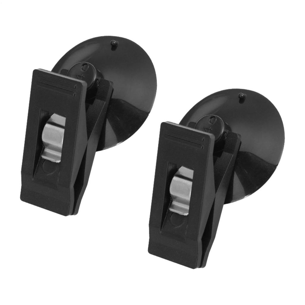 Car Window Suction Cup Clip 2 Pcs Ticket Card Holding Hook Reusable Ticket Paper