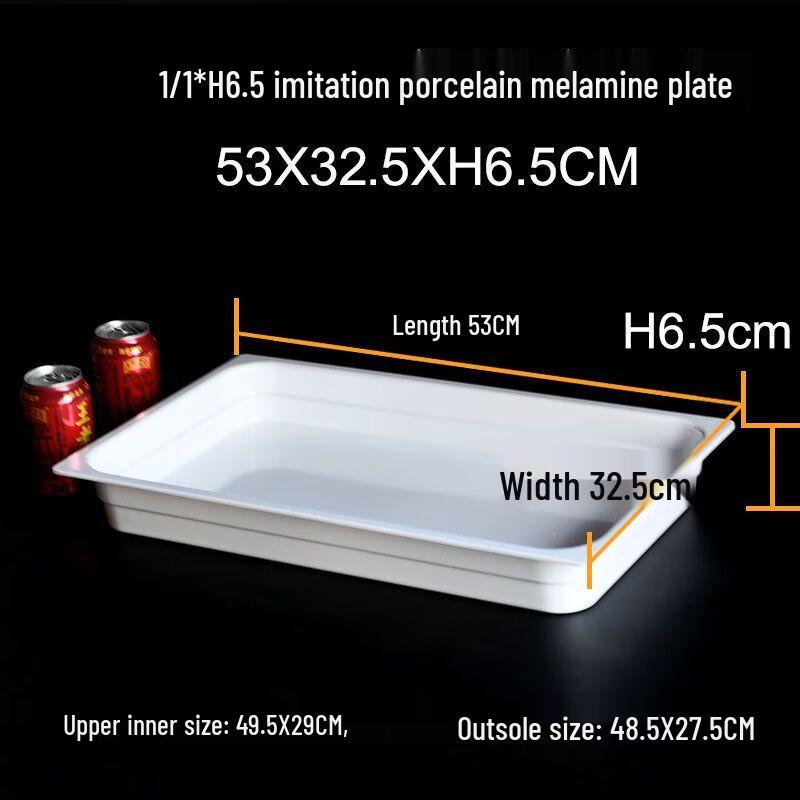 Melamine Imitation Porcelain Buffet Plate