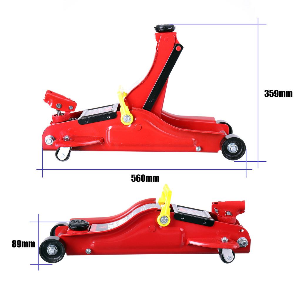 Podnośnik Samochodowy Żaba 2T Hydrauliczny Niskoprofilowy Lewarek 2 Tony