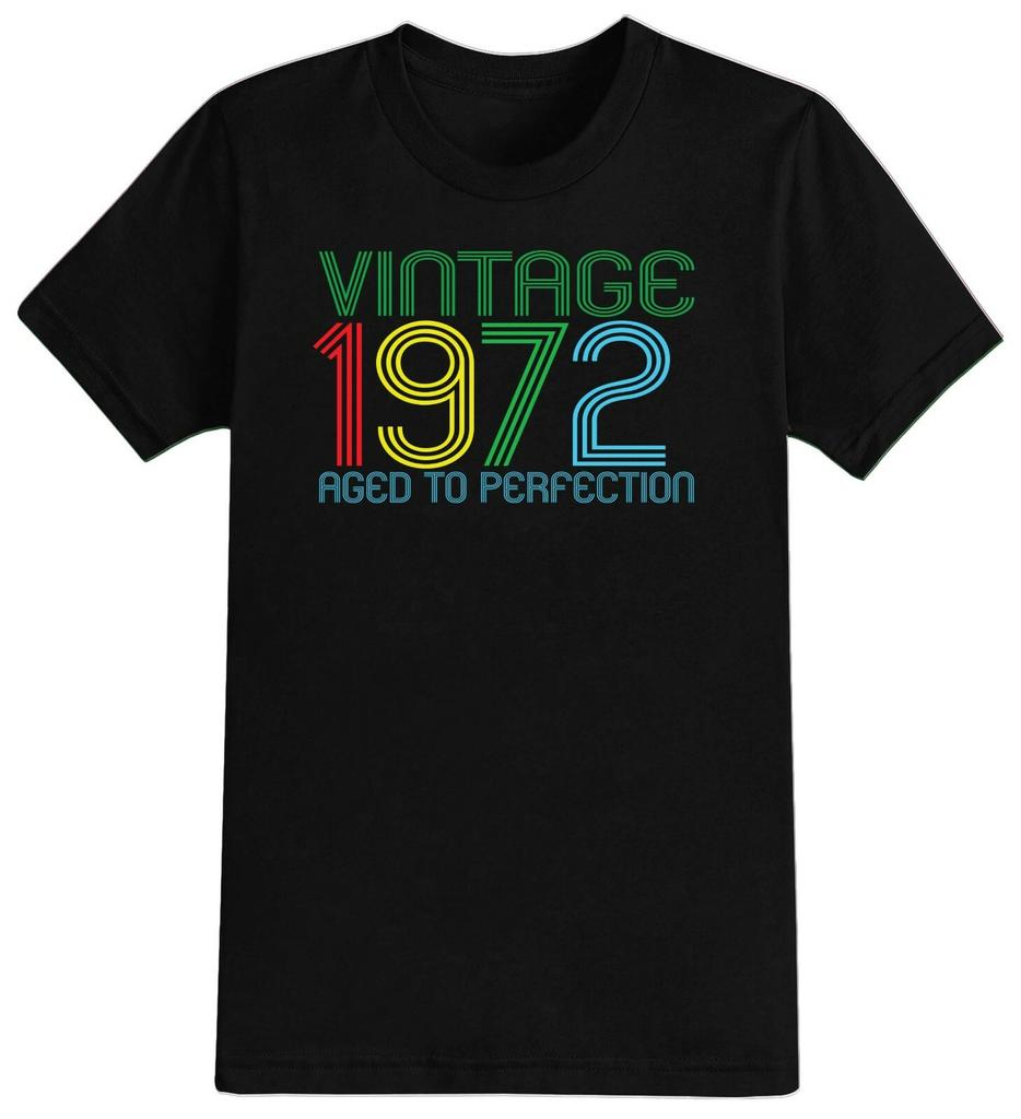 Mens 50th Birthday T-Shirt Mens Womens Tees Top Vintage Perfection 1973 2023 Men's 50 Years Gift Idea
