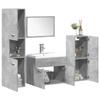 VidaXL Bathroom Furniture Set 5 Pcs Concrete Grey, Bathroom Cabinet, Bathroom Cupboard, Furniture 3324877
